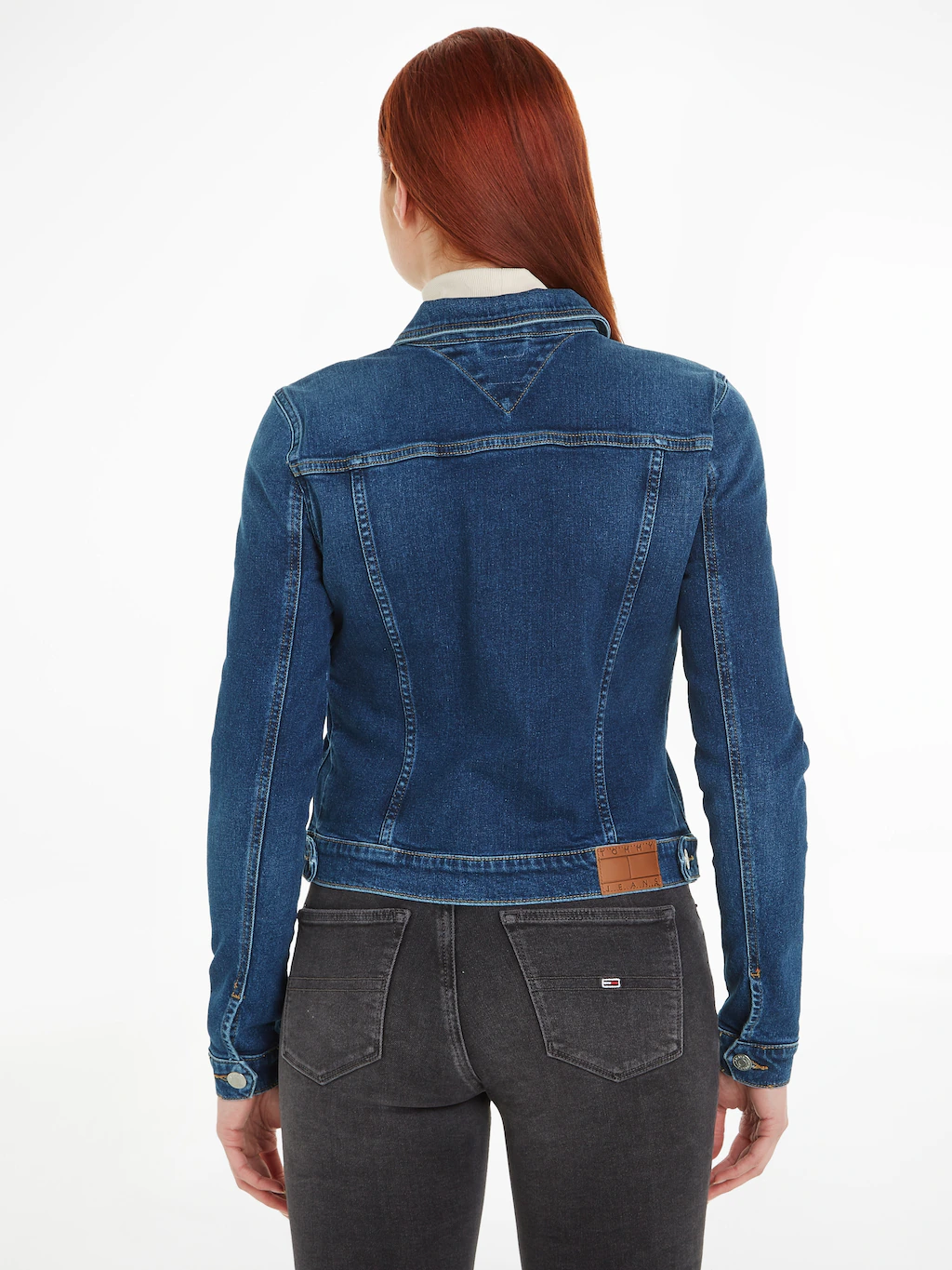 Tommy Jeans Jeansjacke VIVIANNE SKN JACKET AH5150 mit Logostickerei günstig online kaufen