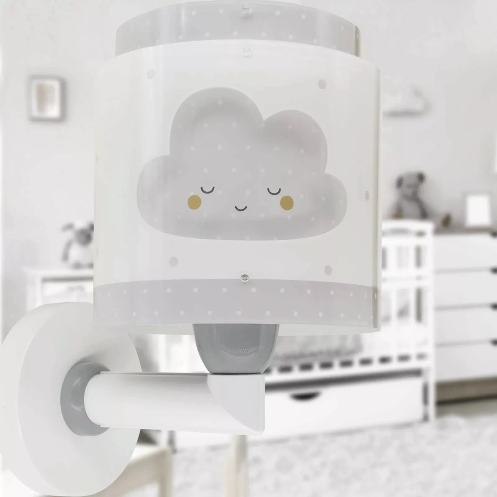 Dalber Baby Dreams Wandleuchte mit Stecker, grau günstig online kaufen