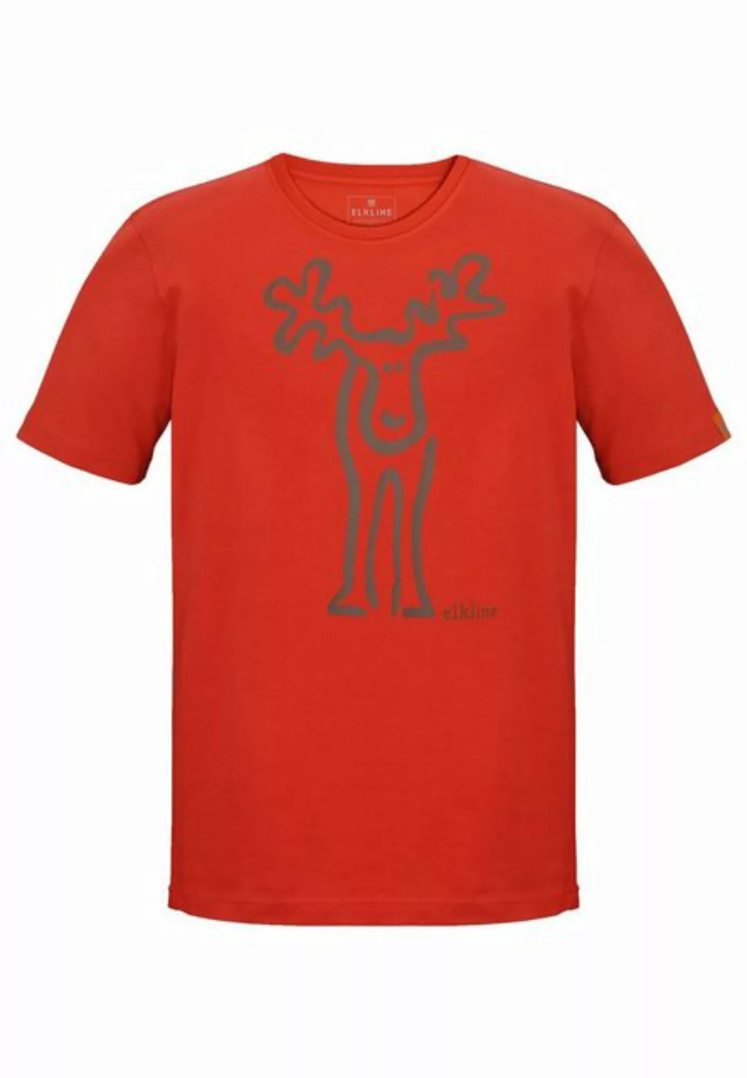 Elkline T-Shirt Rudolf Retro Elch Brust und Rücken Print günstig online kaufen