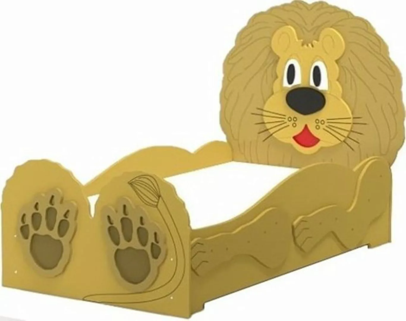 Faizee Möbel Kinderbett [Lion Small oder Big] Kinderzimmerbett in Braun Hoc günstig online kaufen