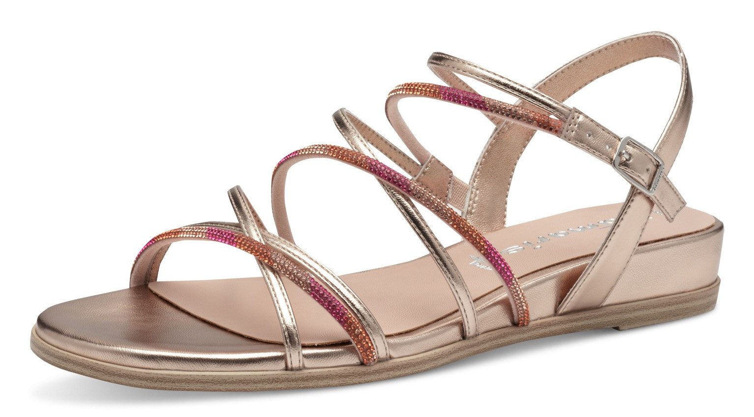 Tamaris Keilsandalette, Riemchensandale, Sommerschuh mit glizernden günstig online kaufen
