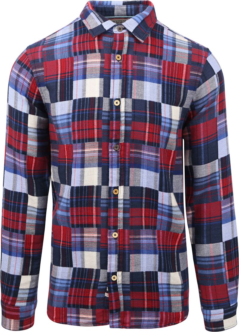 Scotch and Soda Hemd Kariertes Flanell Blau - Größe M günstig online kaufen