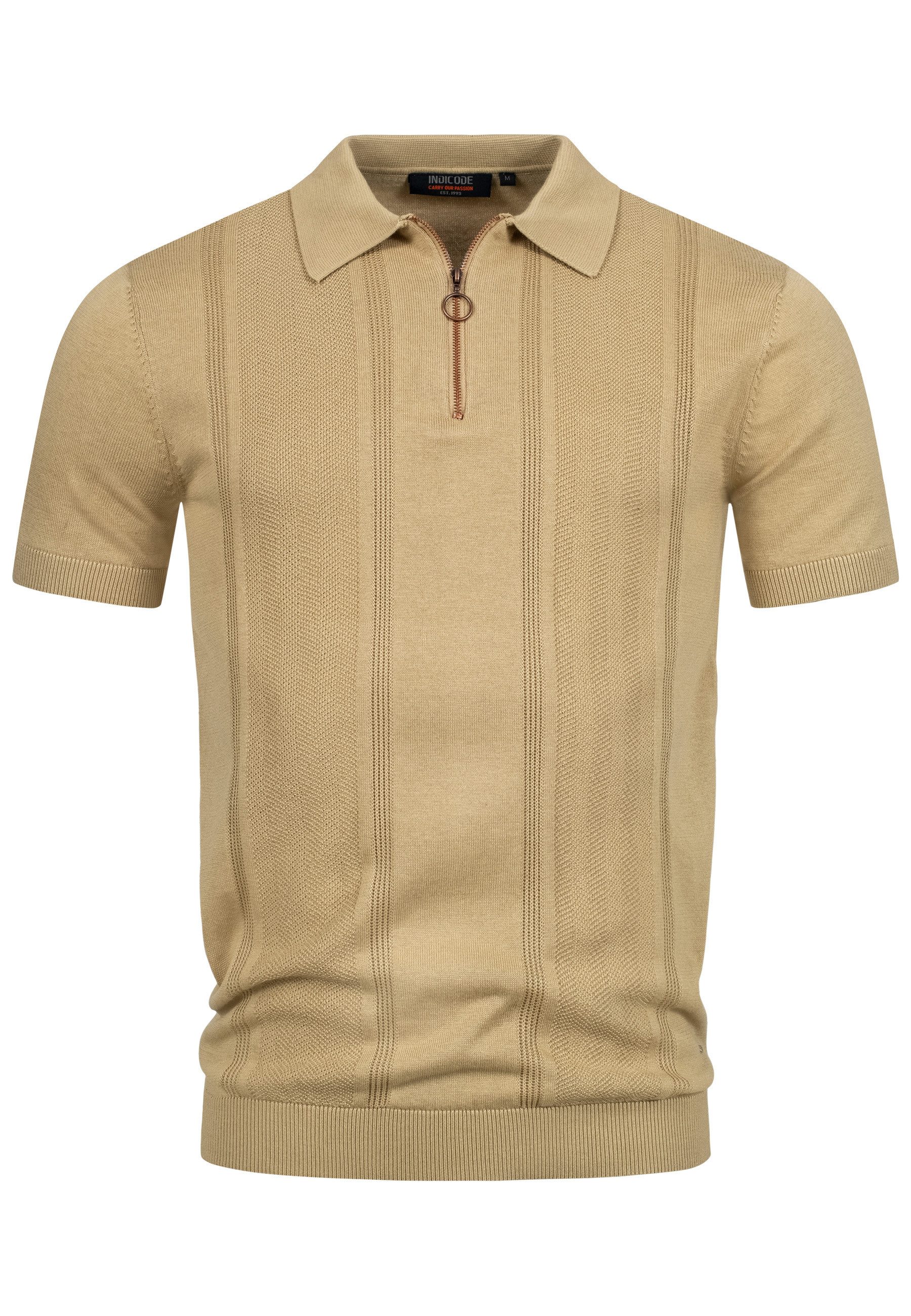 Indicode Poloshirt INSago Kurzarm-Poloshirt mit Reißverschluss günstig online kaufen