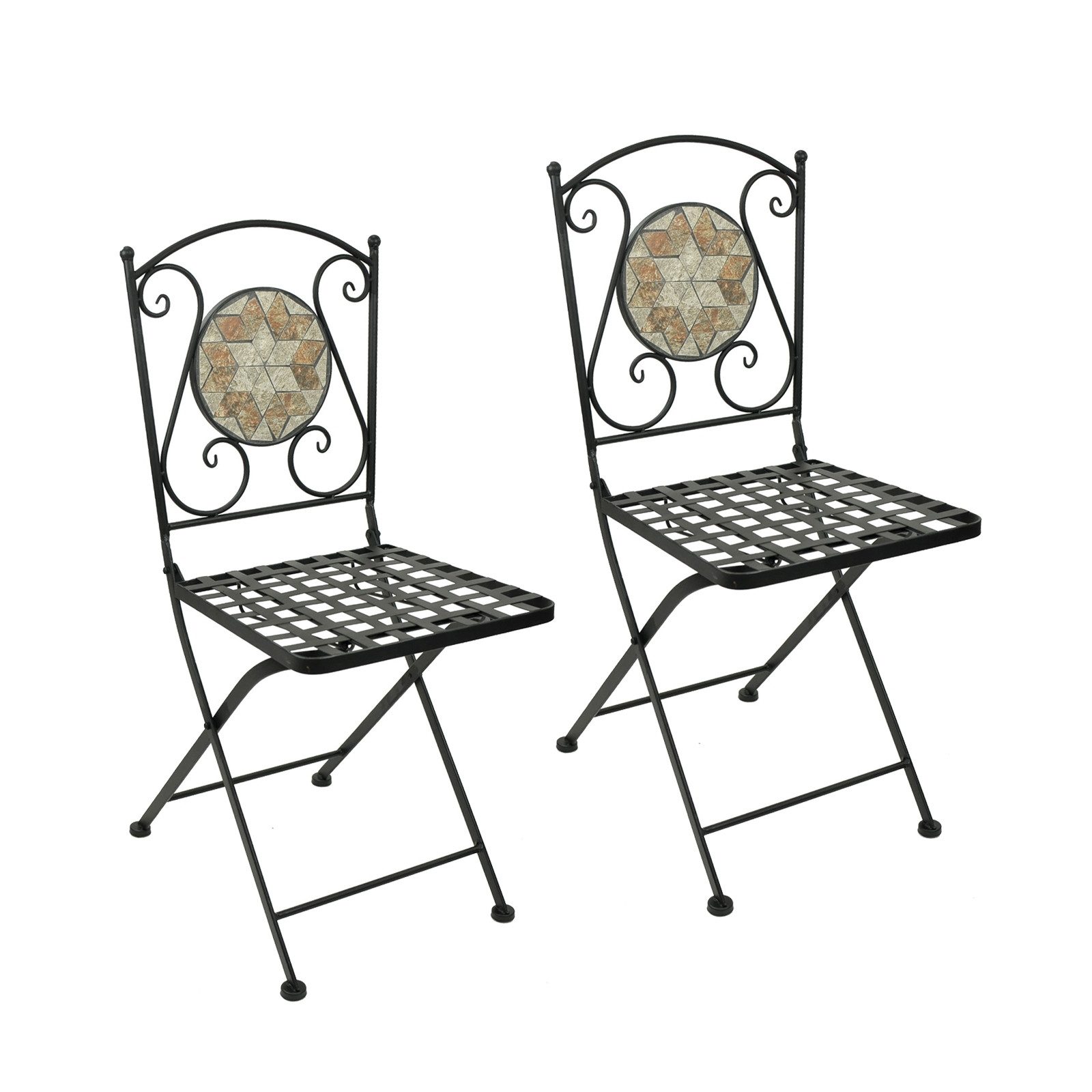 HTI-Living Gartenstuhl Metallstuhl 2er Set Marokko günstig online kaufen