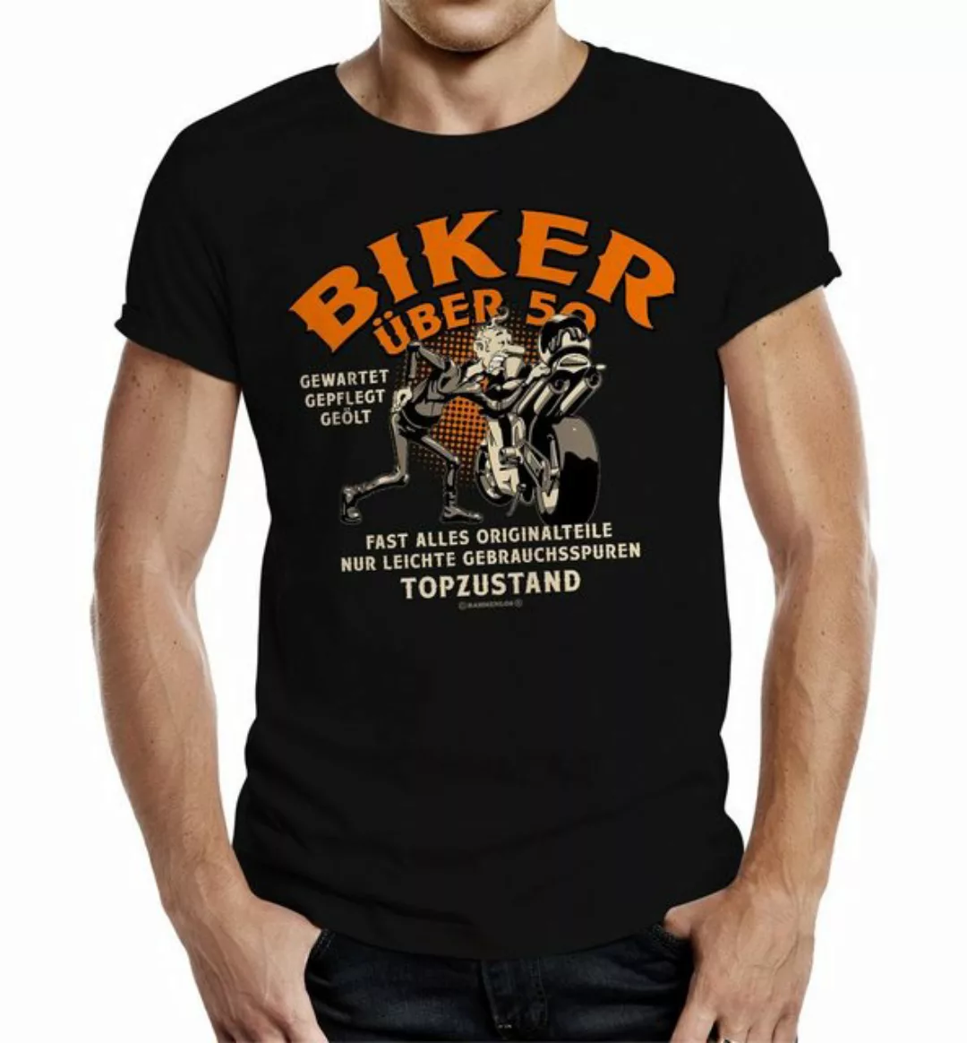 Rahmenlos T-Shirt als Geschenk für Biker und Motorradfahrer über 50 günstig online kaufen