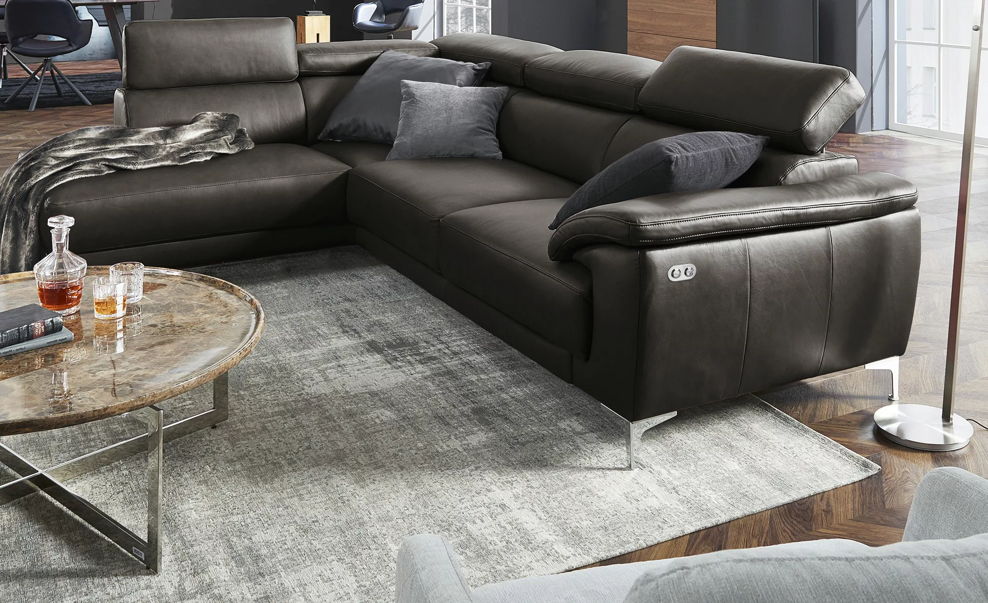 Max Schelling Ecksofa  Vita ¦ braun ¦ Maße (cm): B: 209 H: 79 T: 293.0 Pols günstig online kaufen