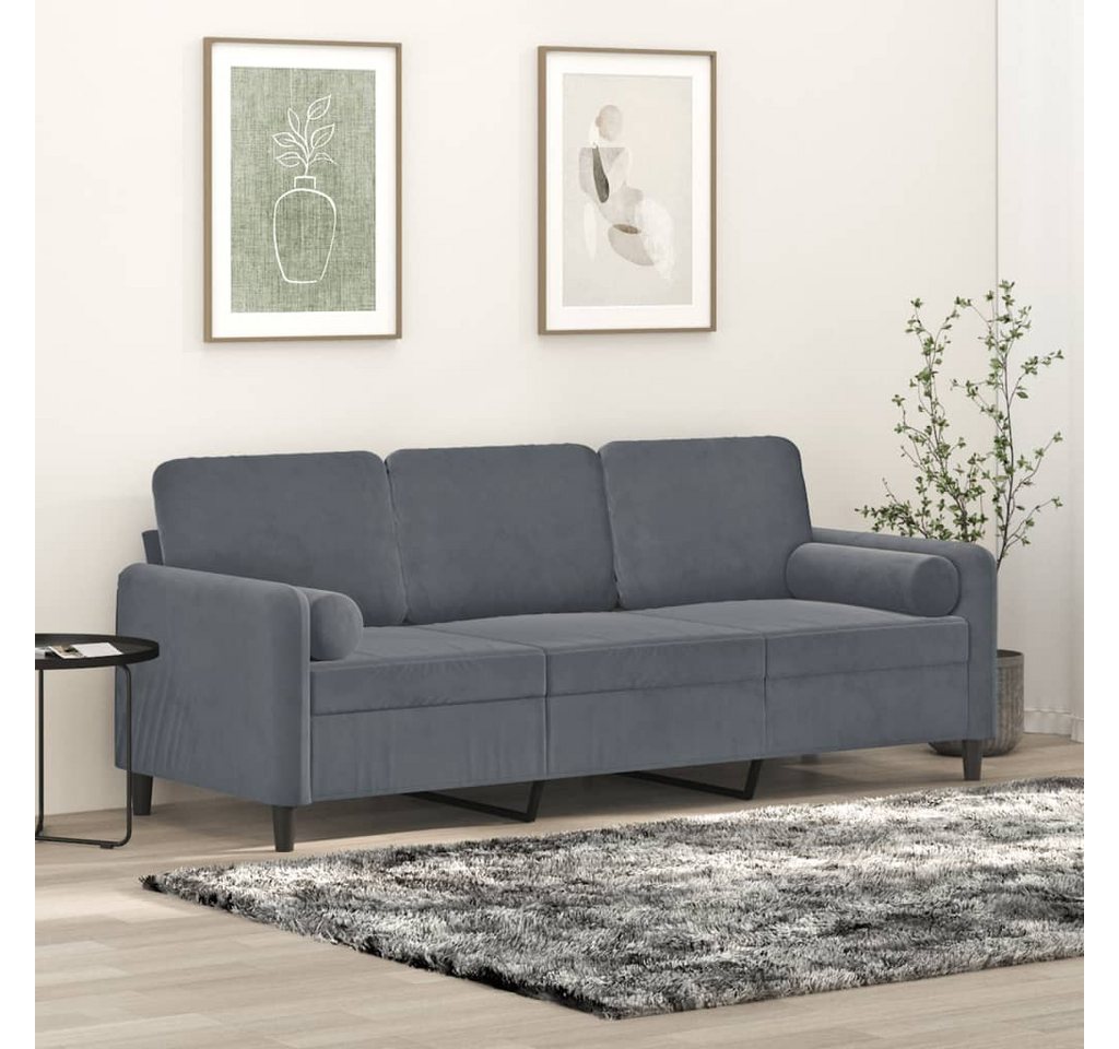 Nettlife Sofa 2-Sitzer-Sofa Doppelsofa mit Zierkissen 138/158/198 CM Samt günstig online kaufen