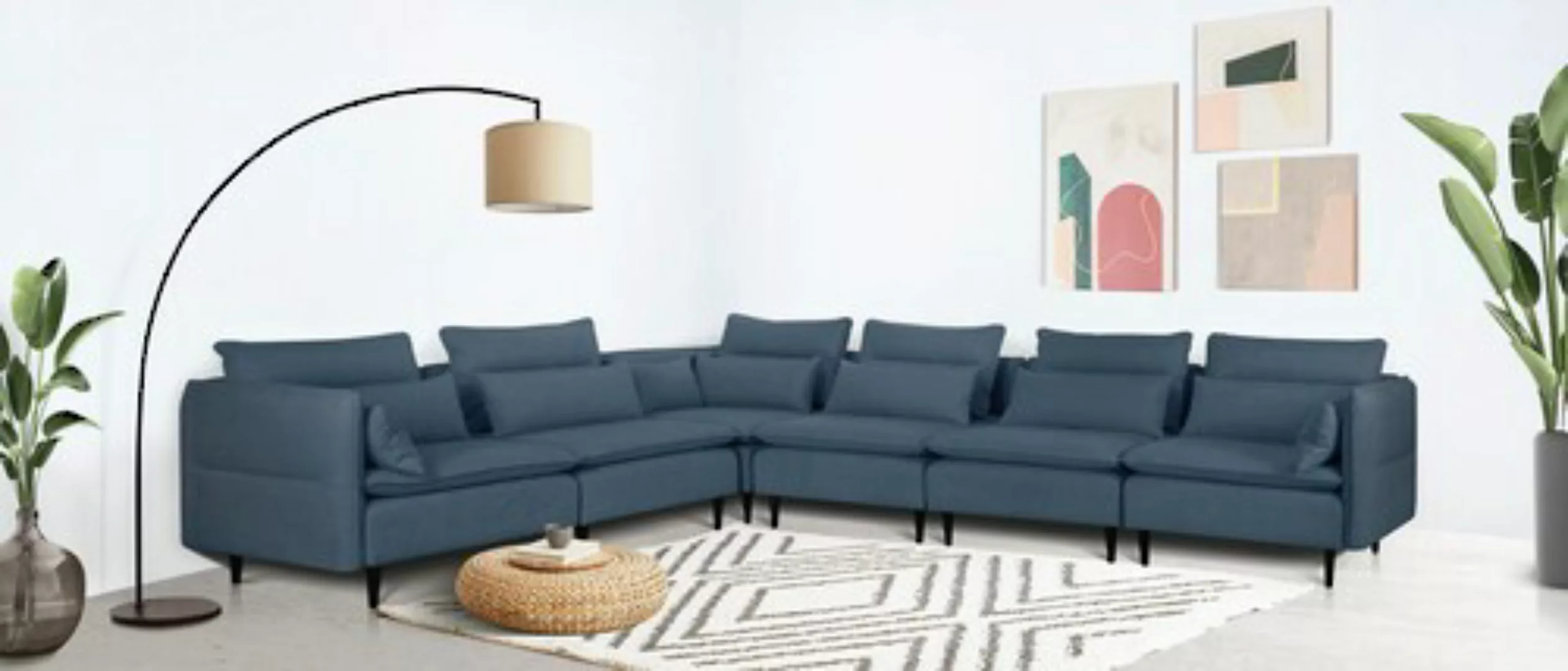 andas Ecksofa »ALVIK L-Form«, zusammengesetzt aus Modulen, erweiterbar mit günstig online kaufen