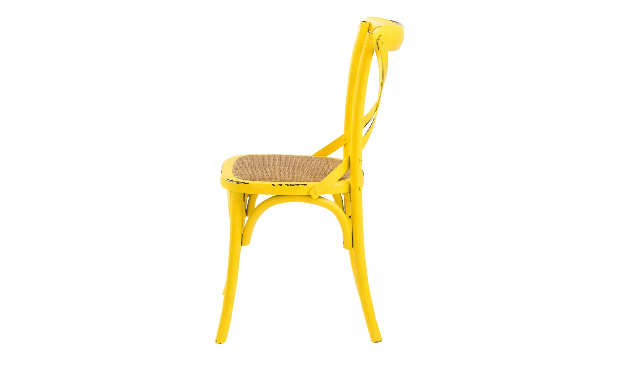 Stuhl im Used-Look  Hobart - gelb - 50 cm - 88 cm - 55 cm - Sconto günstig online kaufen