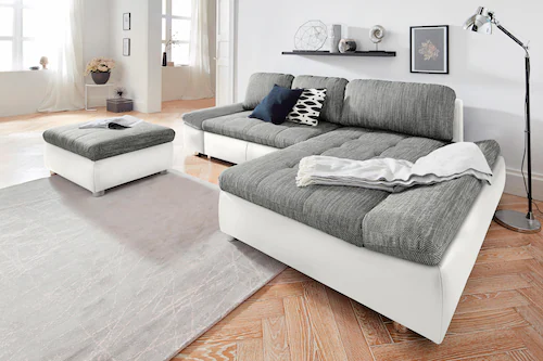 sit&more Ecksofa "Bergamo L-Form", wahlweise mit Bettfunktion, Bettkasten u günstig online kaufen