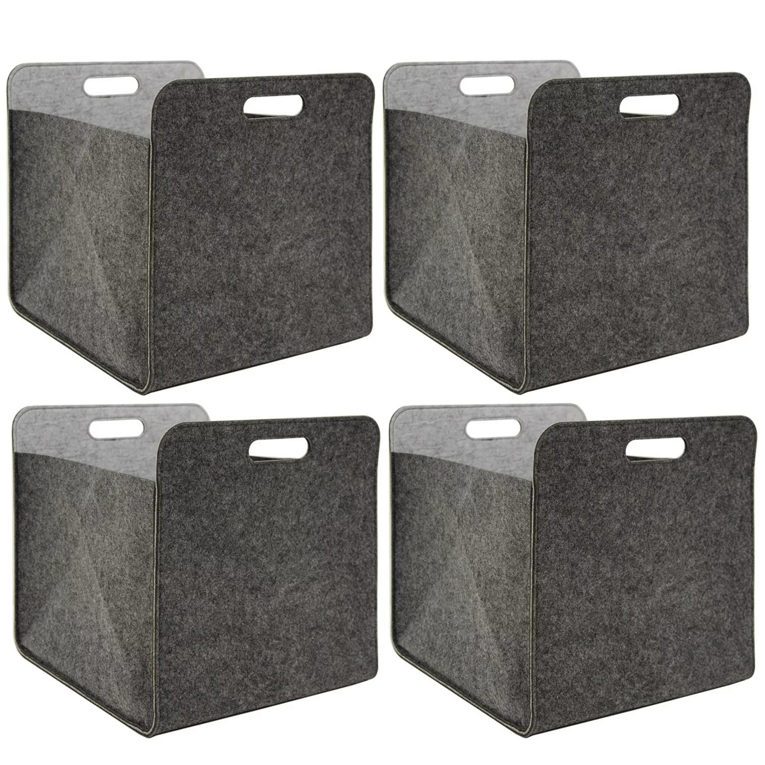 DuneDesign Filz Aufbewahrungsbox für Kallax Regal 33 x 33 x 38 cm 4er Set G günstig online kaufen