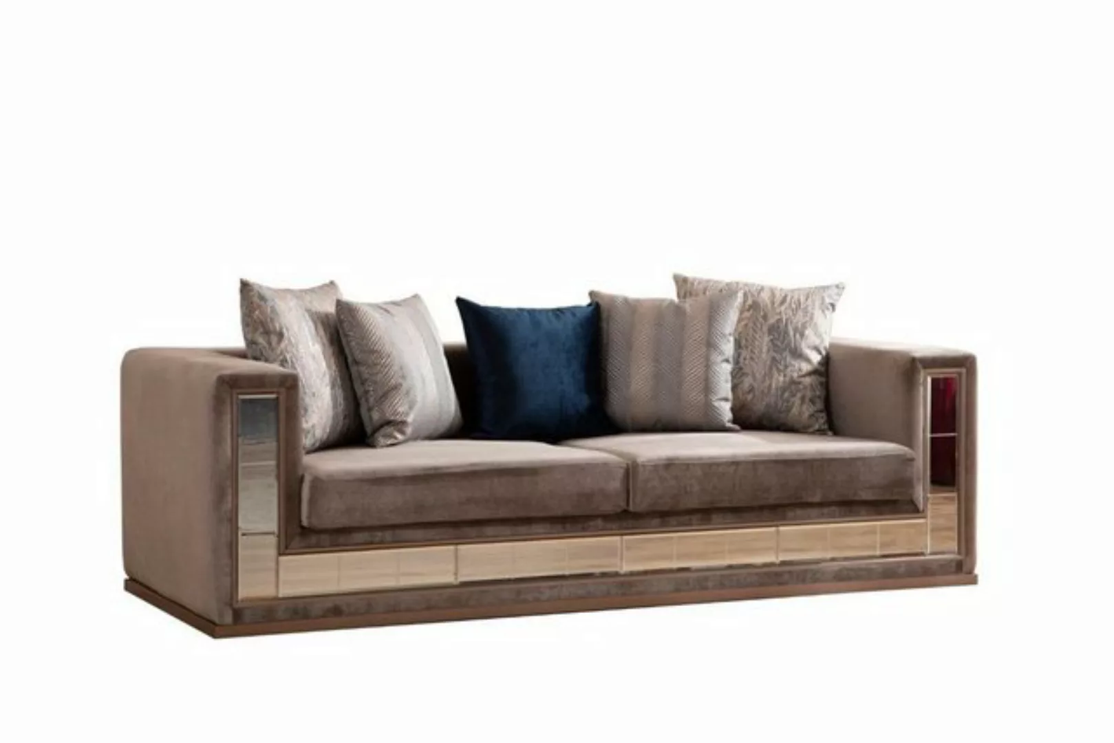 JVmoebel Sofa, Sofagarnitur Samt Stoff Couch Set Sofa Polster Möbel 4tlg. G günstig online kaufen