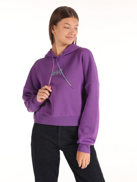 Colins Sweatshirt Lila Damen-Sweatshirt mit regulärer Passform und Kapuze, günstig online kaufen