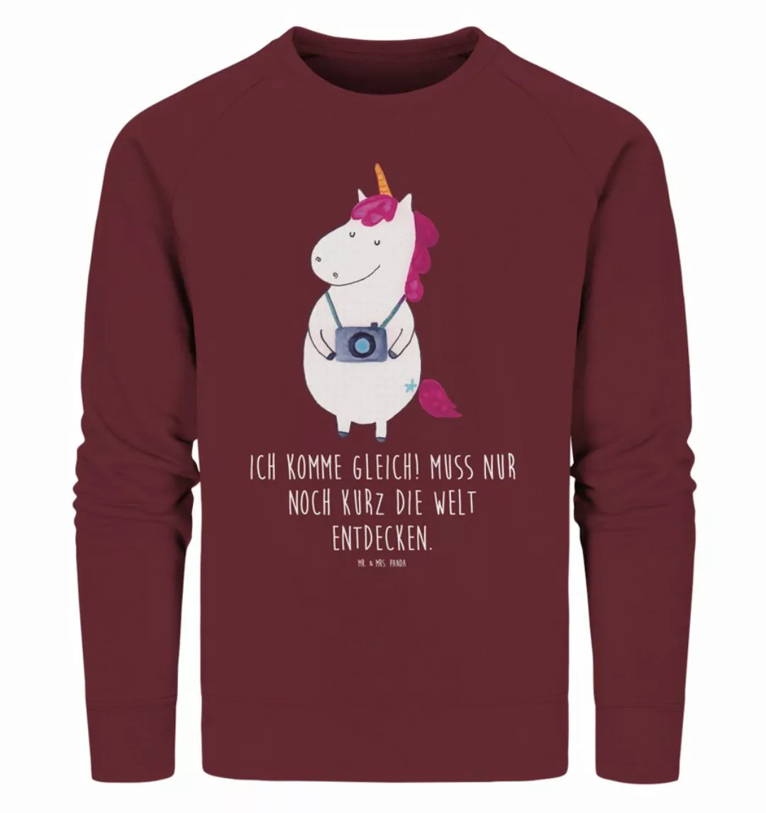 Mr. & Mrs. Panda Longpullover Größe L Einhorn Fotograf - Burgundy - Geschen günstig online kaufen