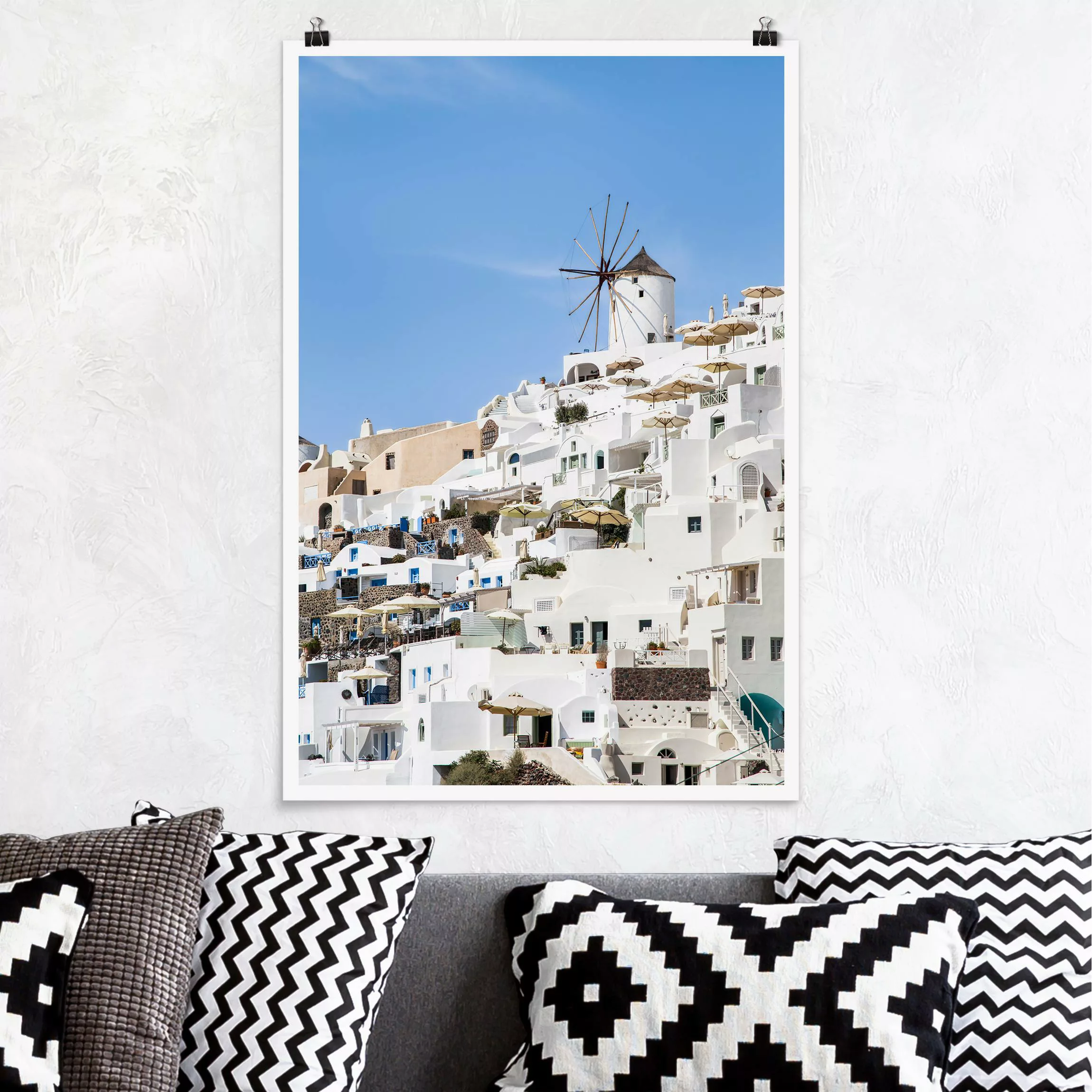 Poster Weißes Griechenland günstig online kaufen