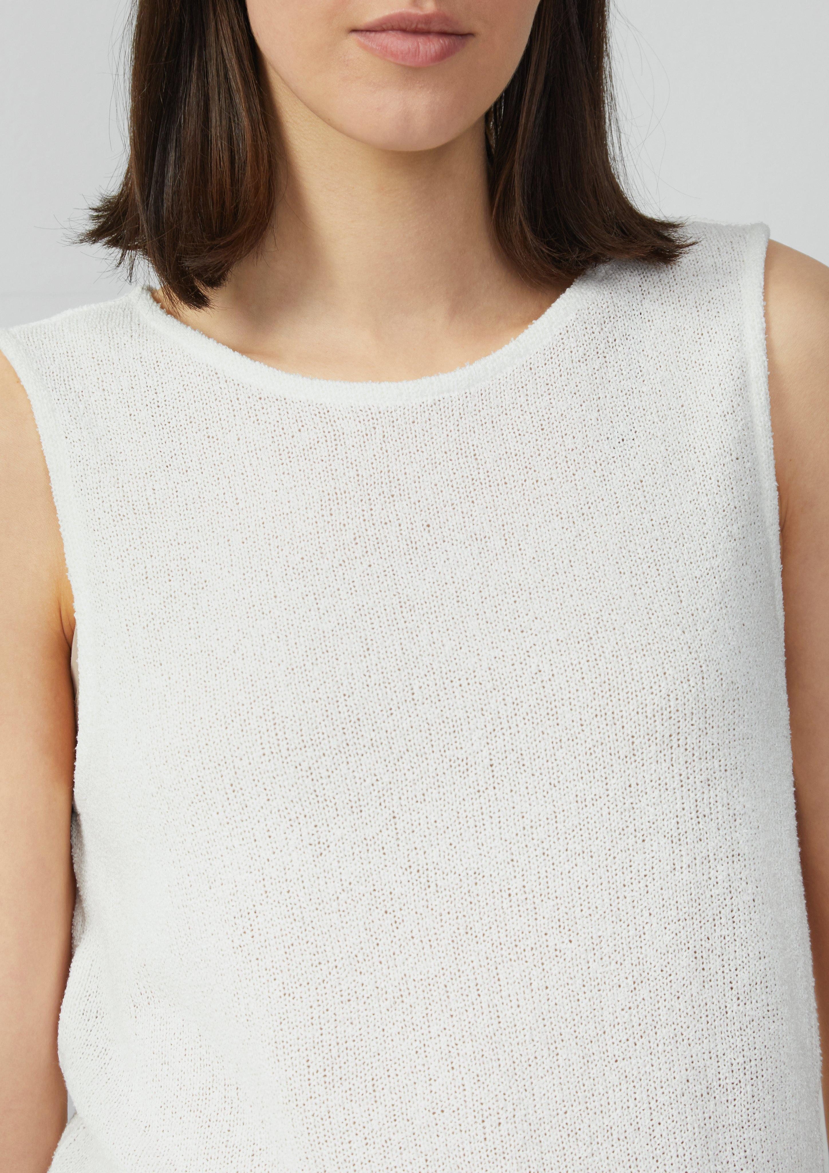 s.Oliver Shirttop Semitransparentes Stricktop mit Rundhalsausschnitt günstig online kaufen
