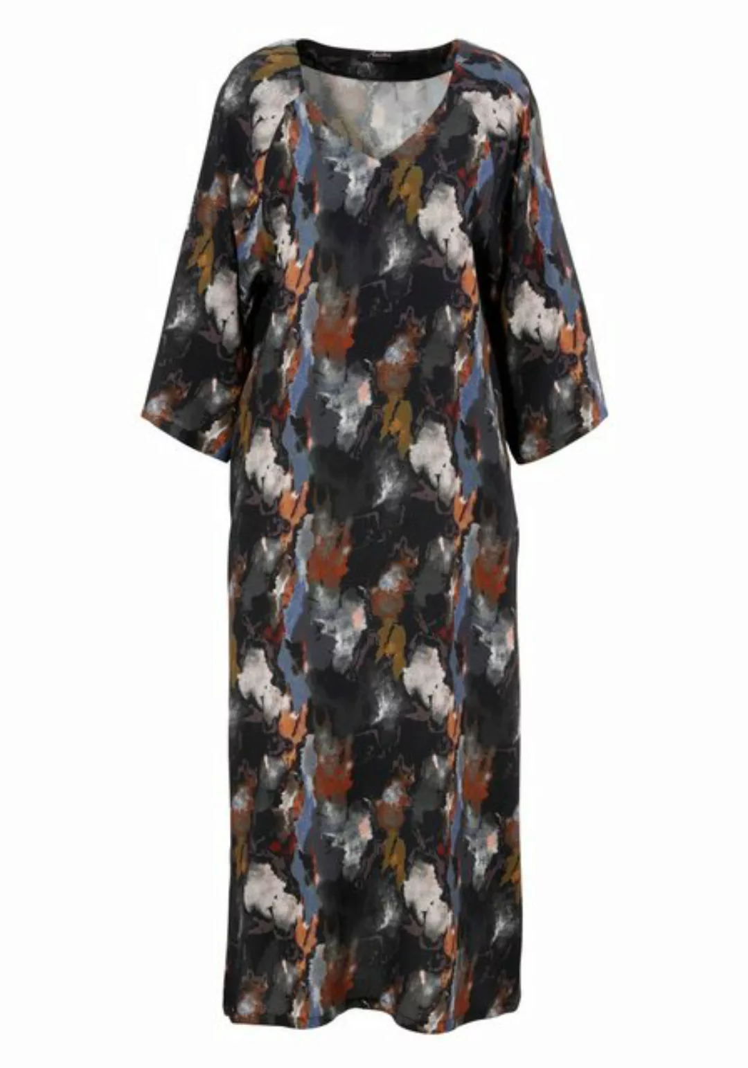 Aniston CASUAL Blusenkleid mit extravagantem, grafischen Batik-Muster günstig online kaufen