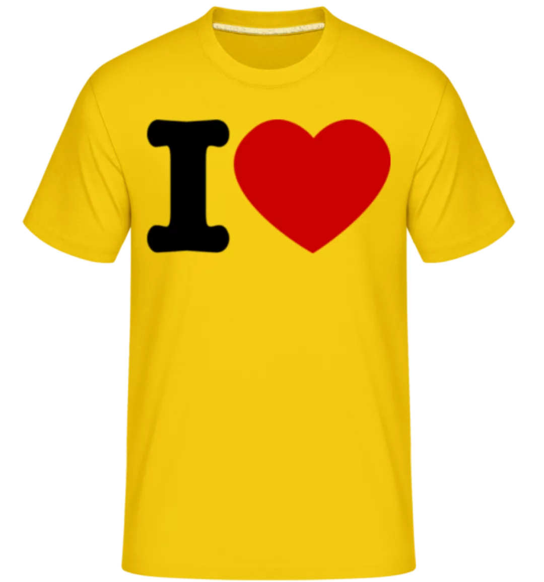 I Love Herz · Shirtinator Männer T-Shirt günstig online kaufen