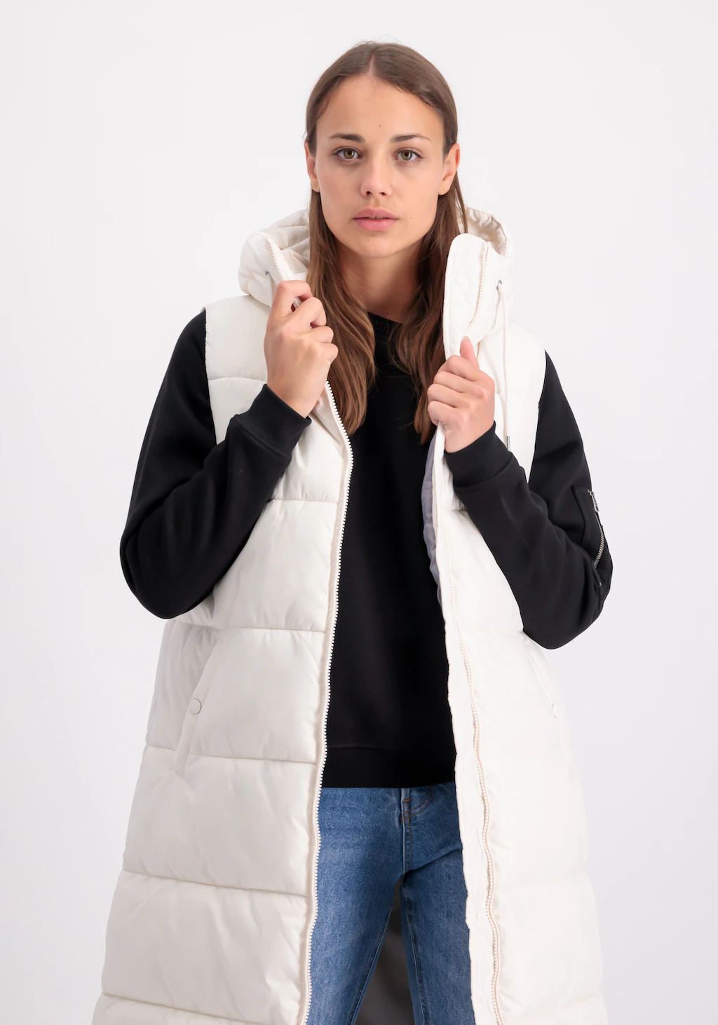Alpha Industries Blouson "Long Puffer Vest Women Westen" günstig online kaufen