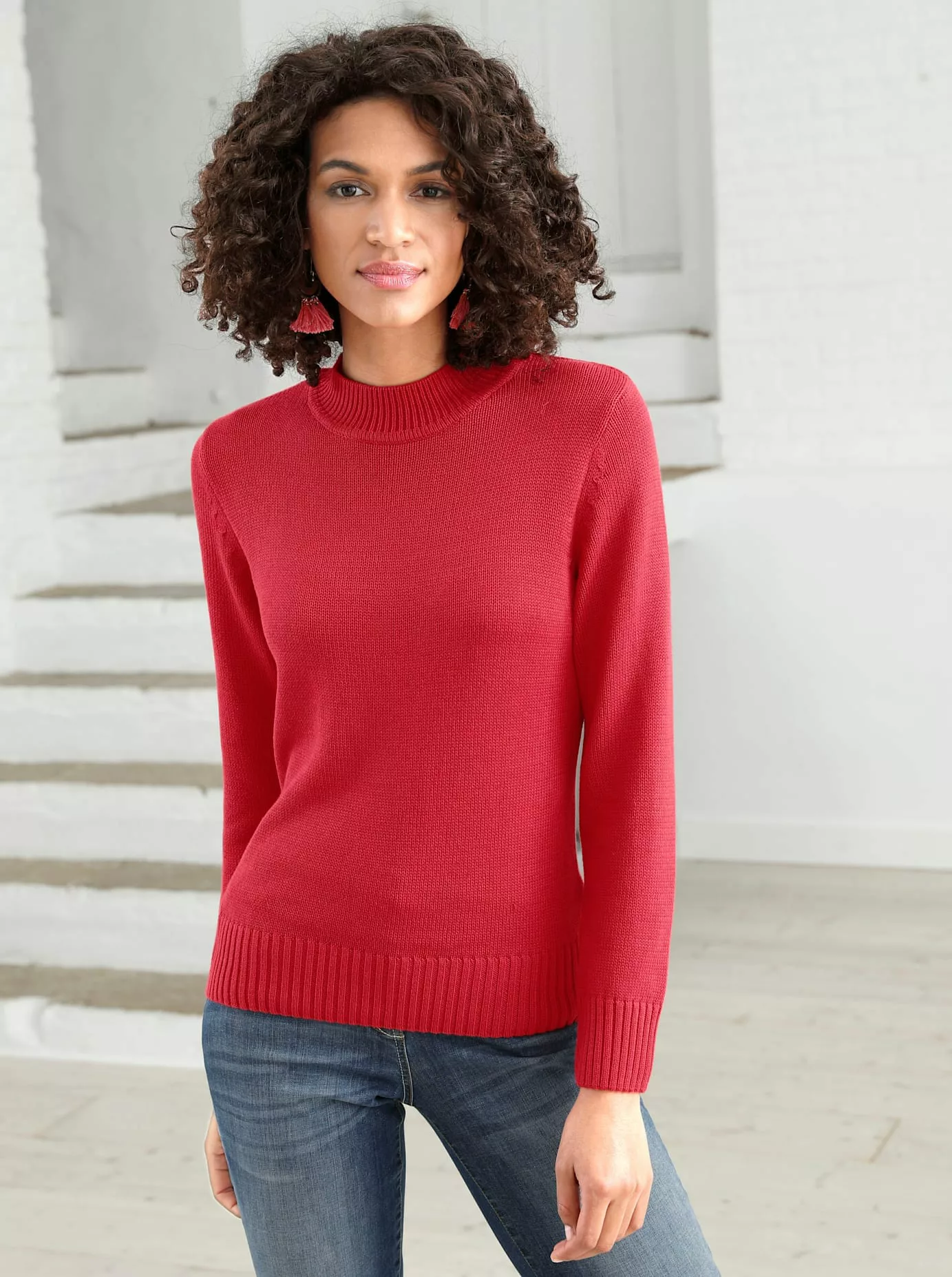 Casual Looks Stehkragenpullover "Pullover" günstig online kaufen