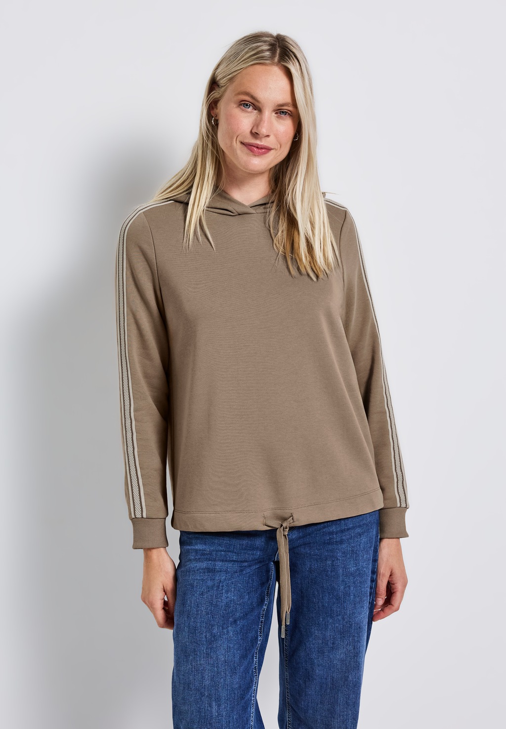 STREET ONE Hoodie, mit Tunnelzug am Saum günstig online kaufen