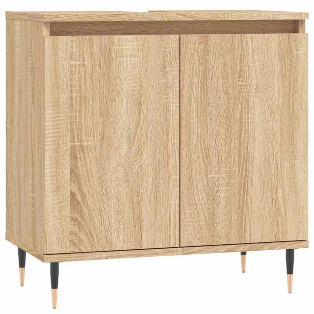 vidaXL Midischrank Badschrank Sonoma-Eiche 58x33x60 cm Holzwerkstoff (1-St) günstig online kaufen