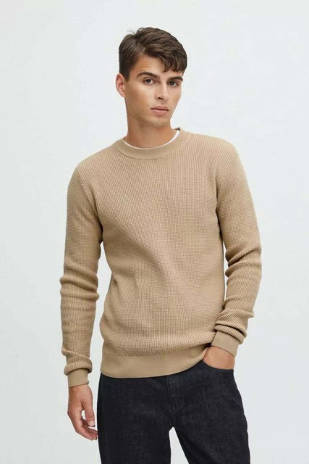 Casual Friday Strickpullover CFKarlo 0092 structured crew neck knit - 20504 günstig online kaufen