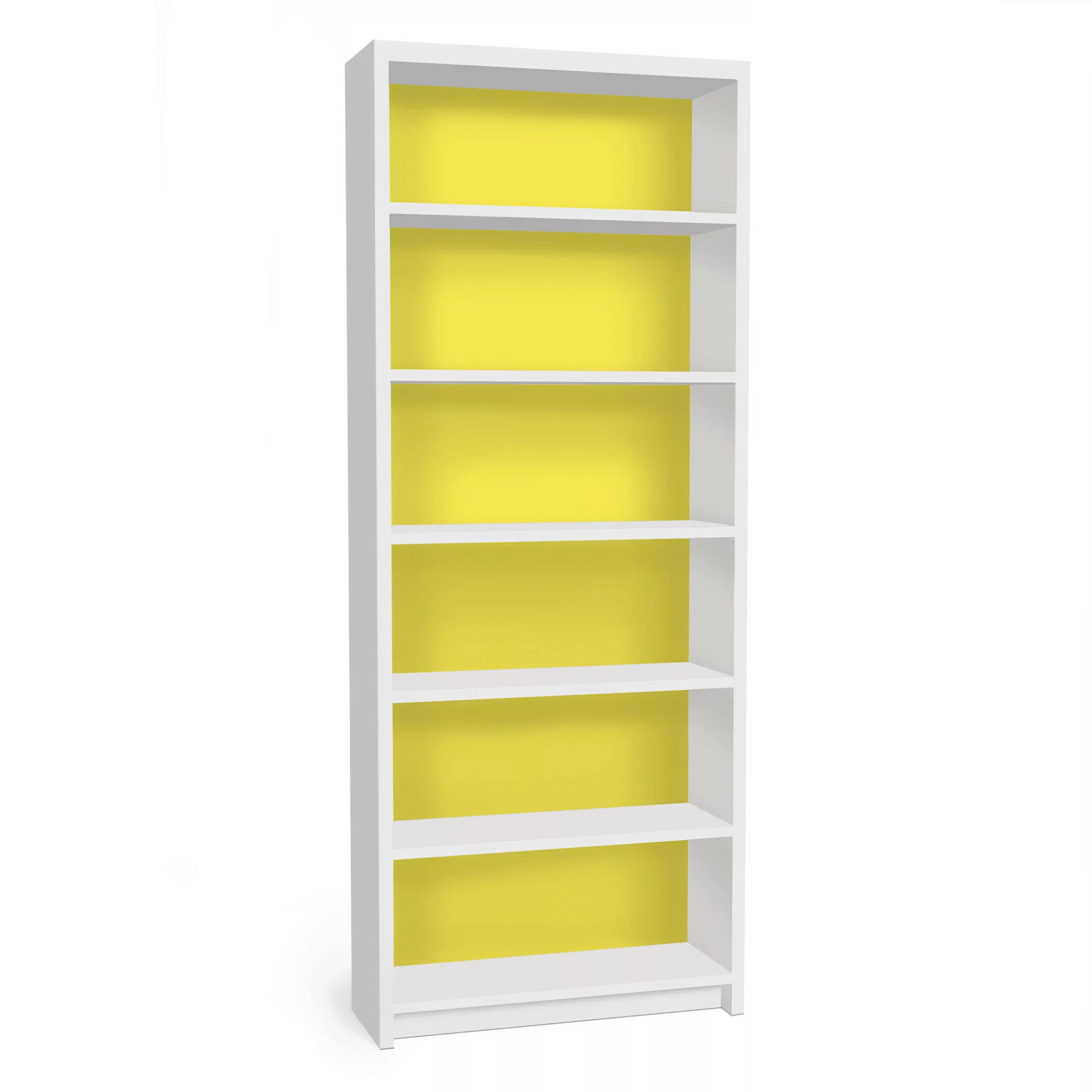 Möbelfolie für IKEA Billy Regal Colour Lemon Yellow günstig online kaufen