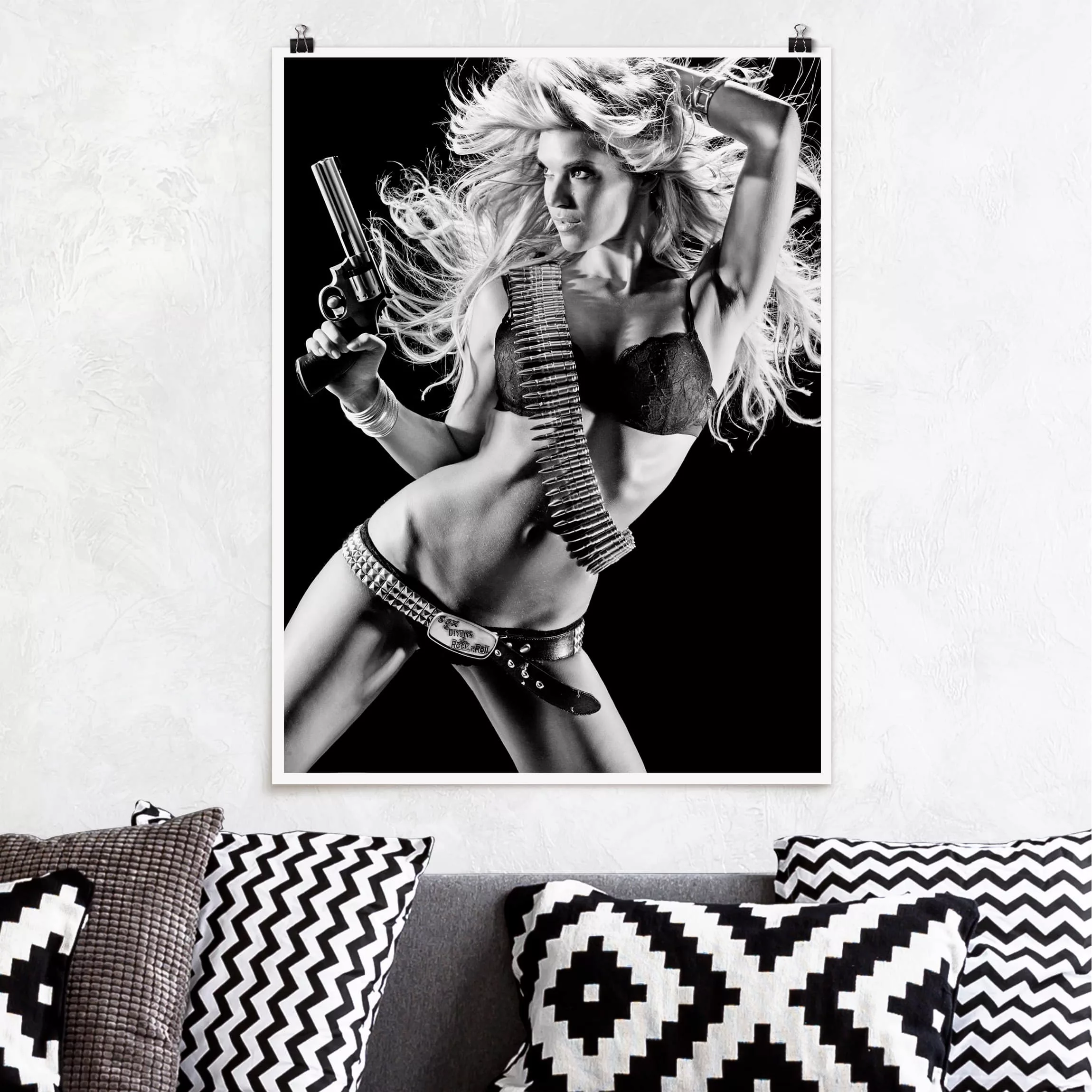 Poster Akt & Erotik - Hochformat Bang, Bang, Baby! günstig online kaufen