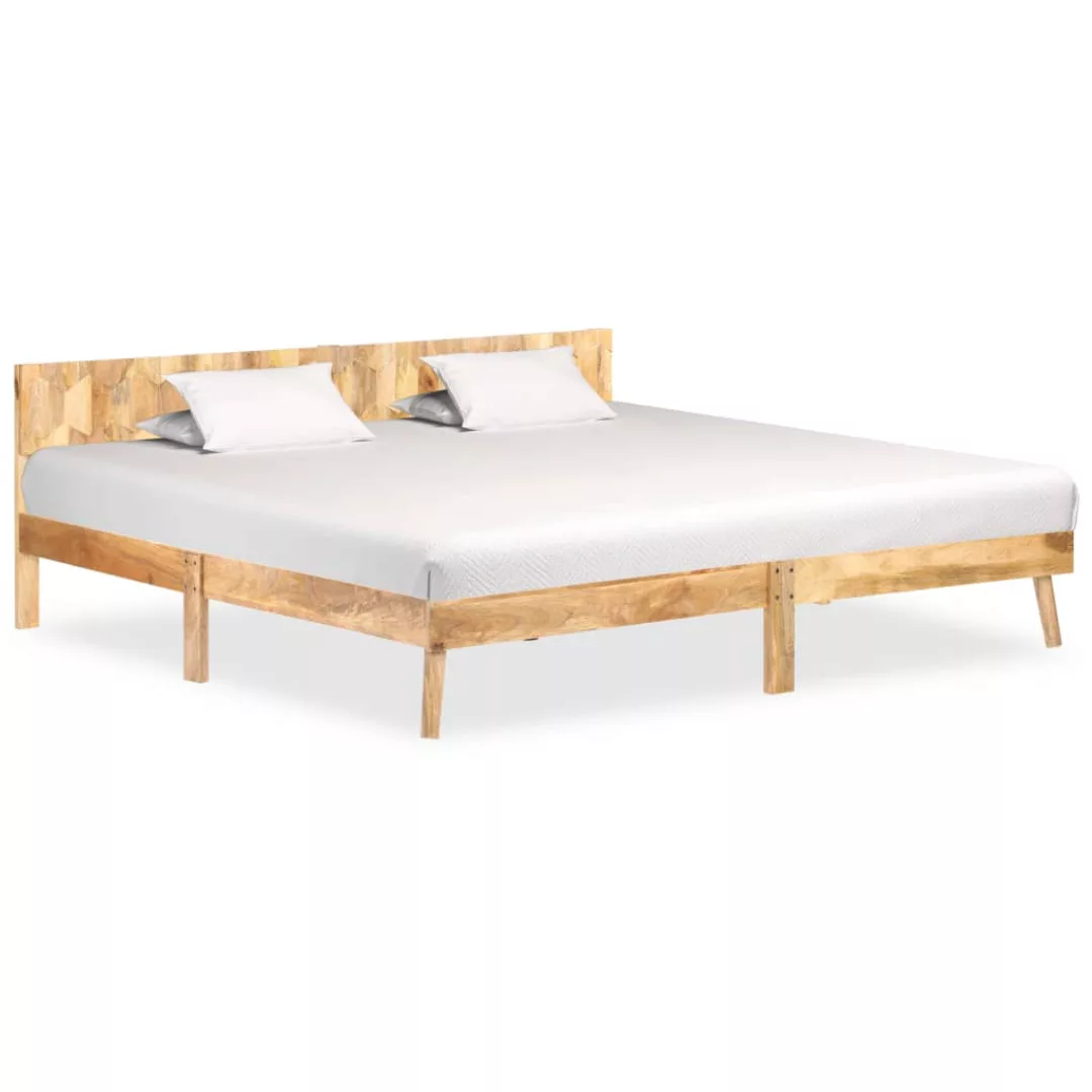 Bettgestell Mango Massivholz 200x200 Cm günstig online kaufen