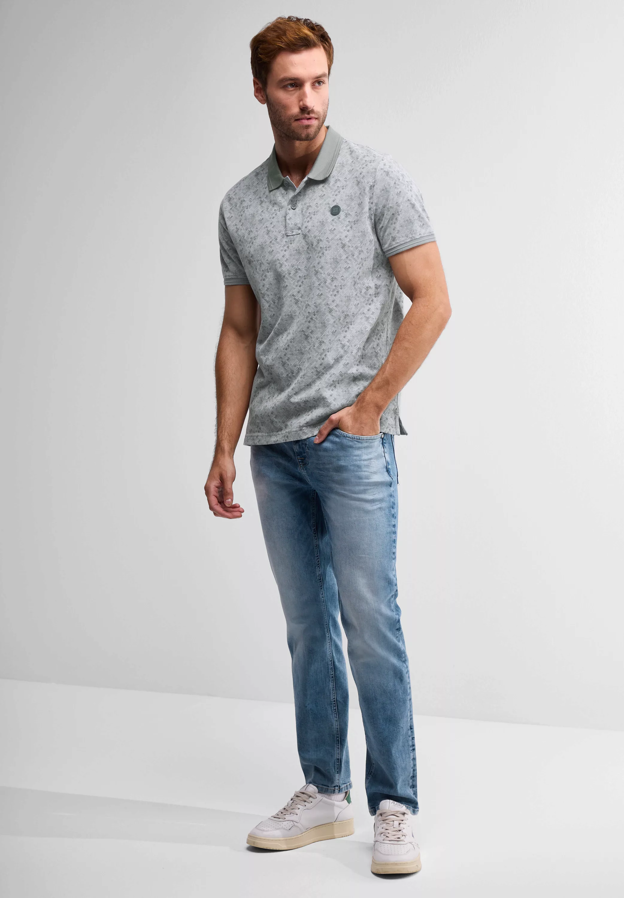 STREET ONE MEN Poloshirt, aus reiner Baumwolle günstig online kaufen