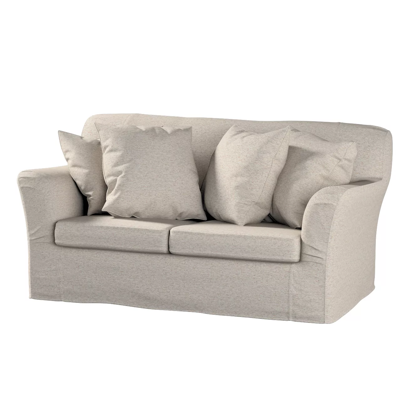 Bezug für Tomelilla 2-Sitzer Sofa nicht ausklappbar, grau-beige, Sofahusse, günstig online kaufen