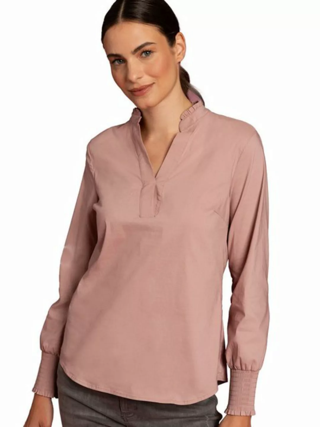 Baumwoll/Stretch Bluse, rot, Herbst-Kollektion günstig online kaufen