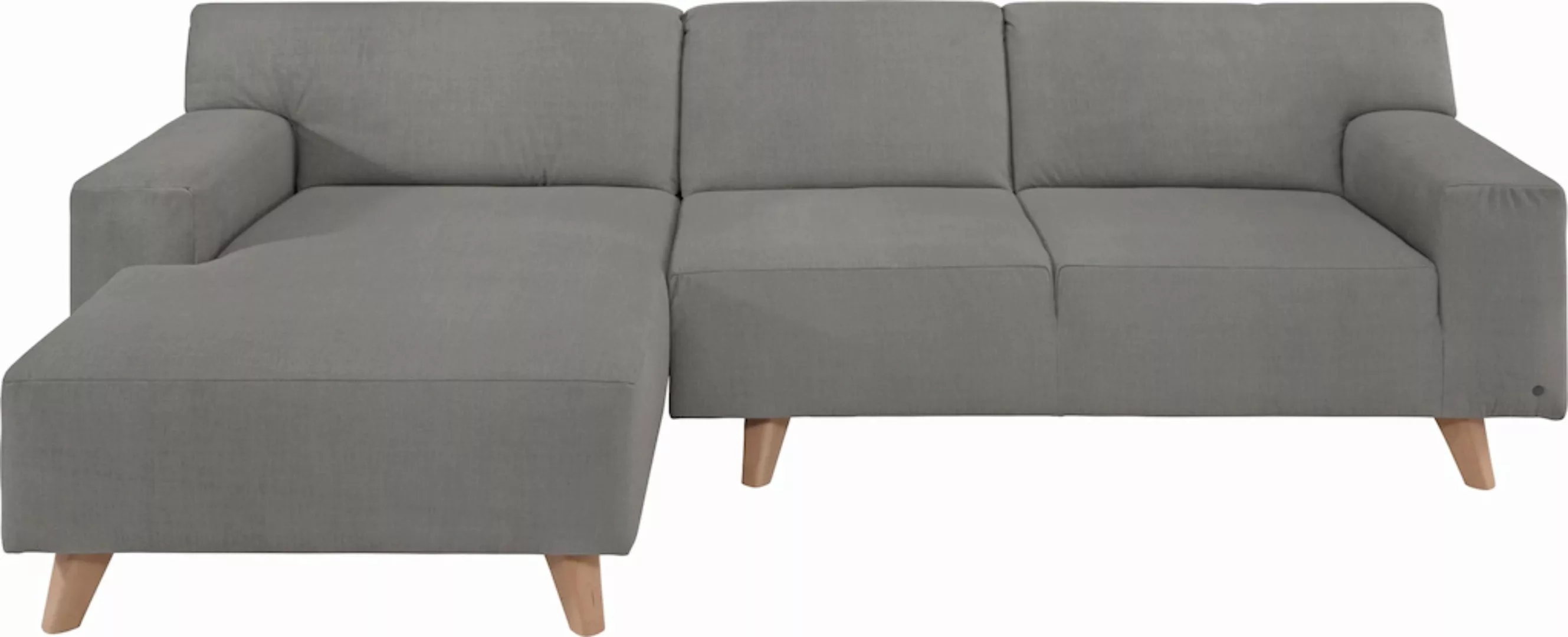 TOM TAILOR HOME Ecksofa »NORDIC PURE«, mit Recamiere, im Retrolook, Füße Bu günstig online kaufen