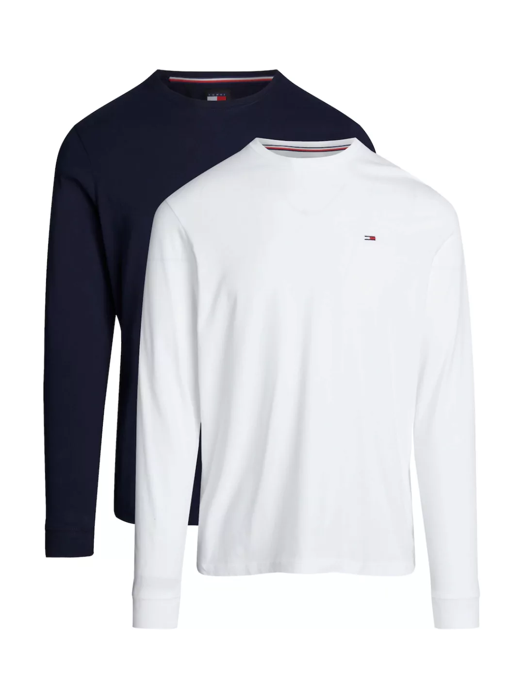 Tommy Jeans Langarmshirt "TJM REG 2 PACK LS TEE", mit bestickten Markenlogo günstig online kaufen