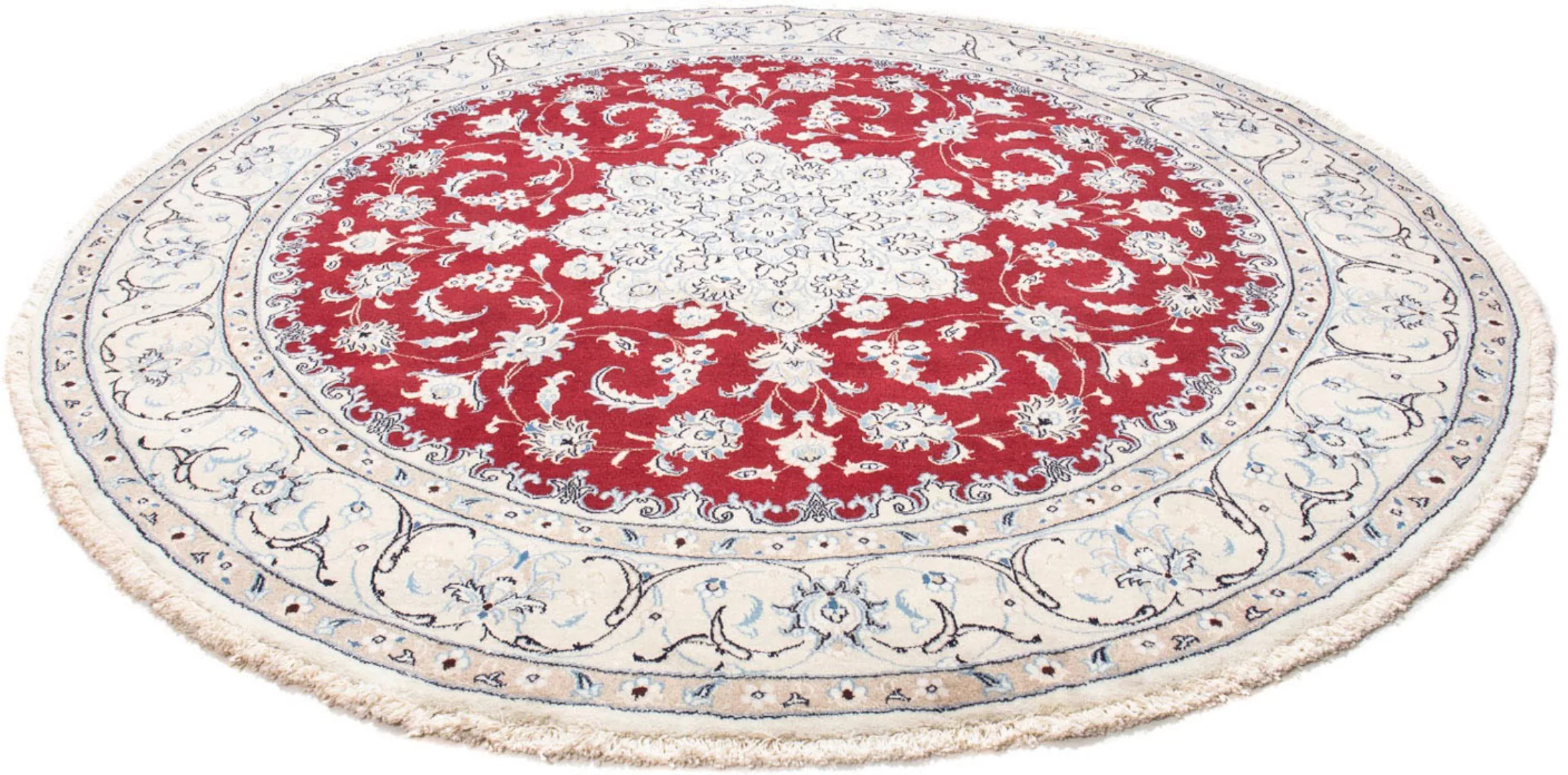 morgenland Orientteppich »Perser - Nain rund - 250 x 250 cm - rot«, rund, 1 günstig online kaufen