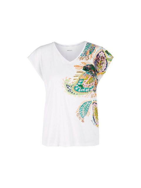 Marc Cain V-Shirt "Collection Beach House" Premium Damenmode mit fancy Blat günstig online kaufen