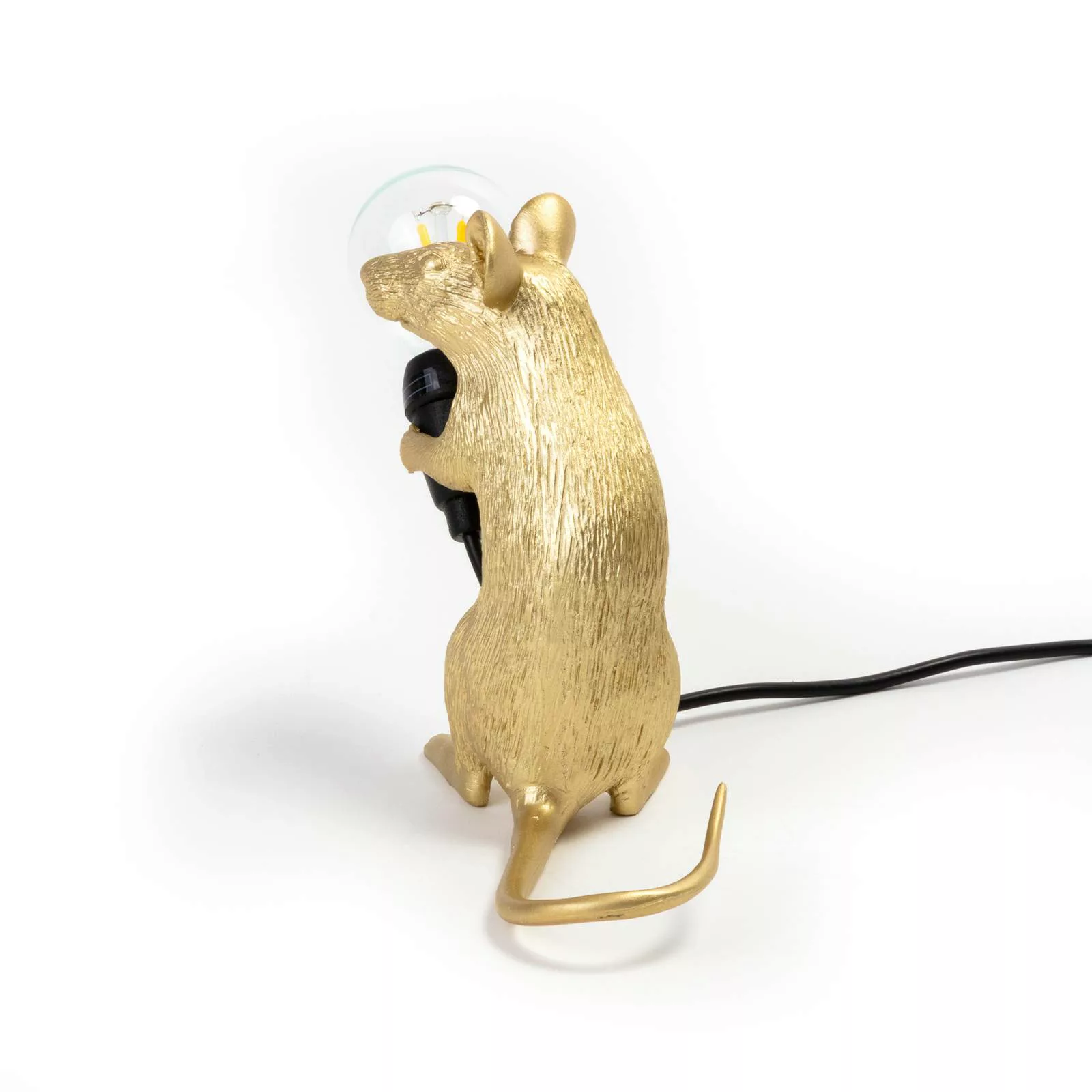 SELETTI Mouse Lamp LED-Dekolampe USB sitzend gold günstig online kaufen