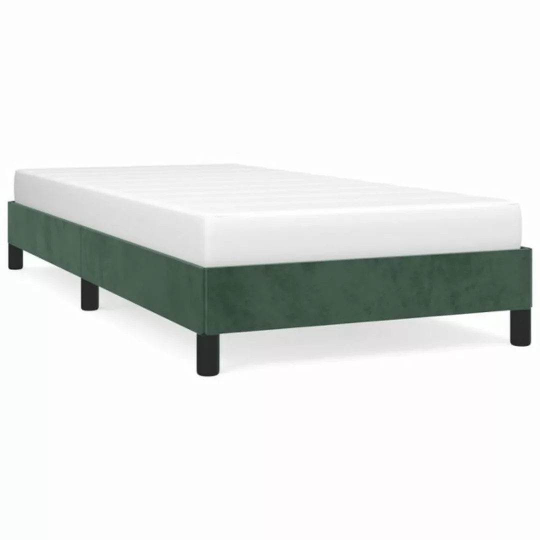 furnicato Bett Bettgestell Dunkelgrün 90x200 cm Samt günstig online kaufen