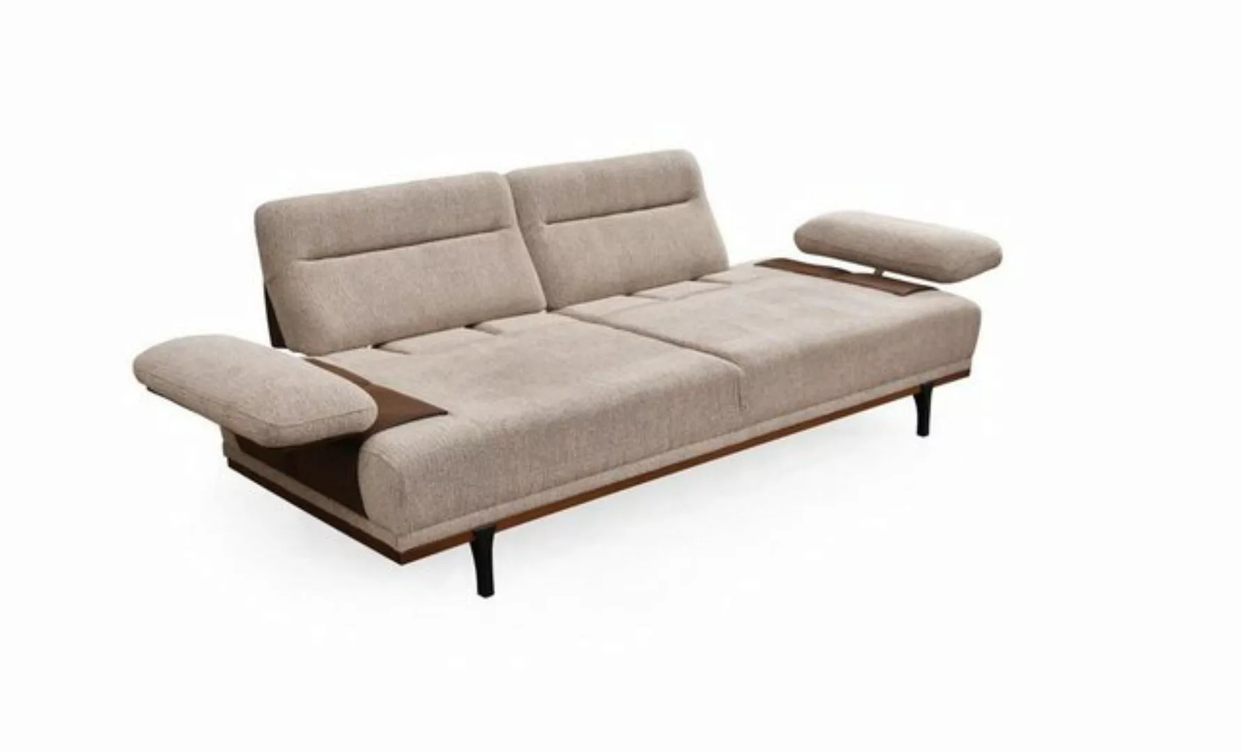 Xlmoebel Sofa Zweiteilige Garnitur aus Stoffsofa in Beige mit einem Dreisit günstig online kaufen