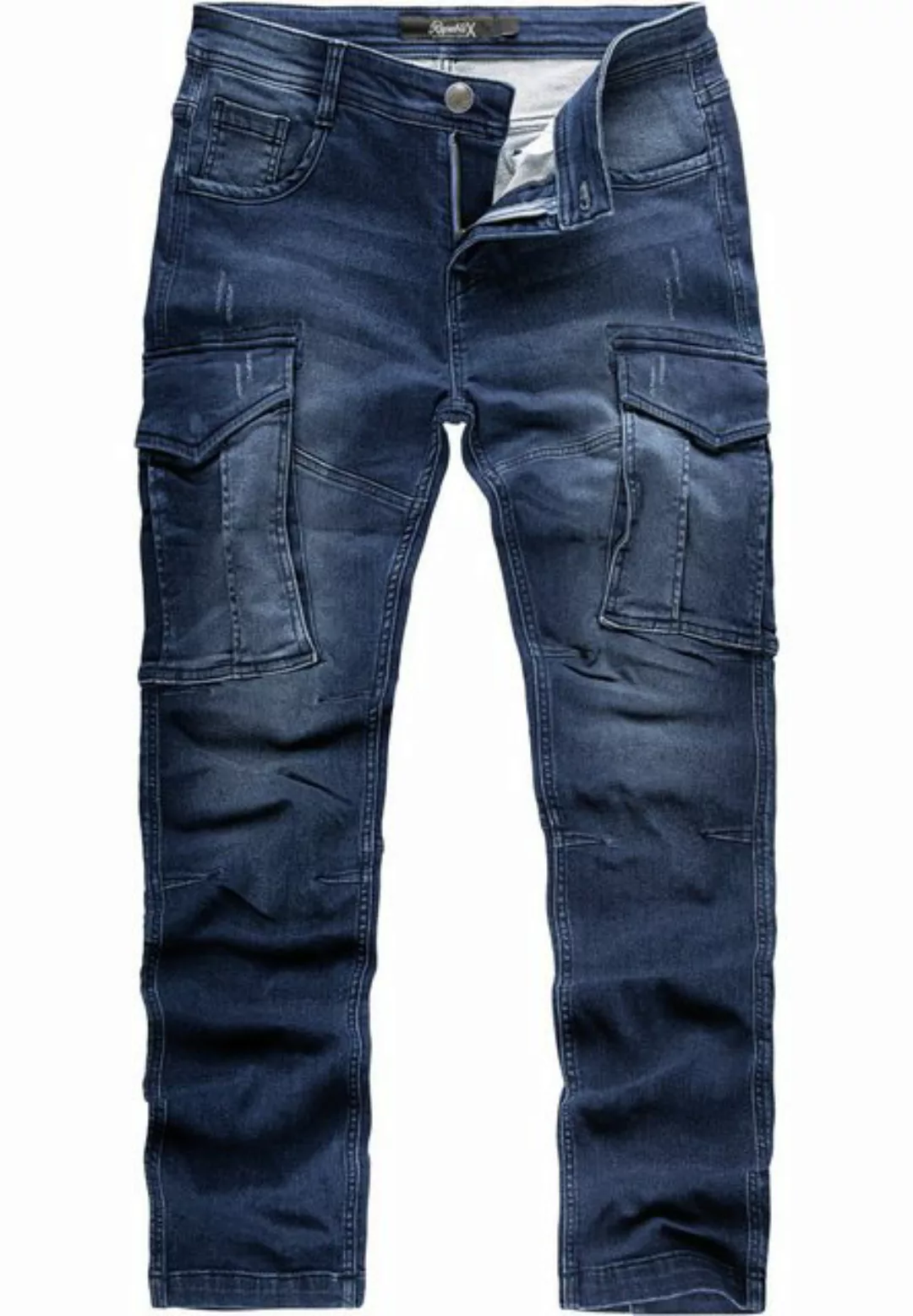 REPUBLIX Cargohose DAWSON Herren Sweathose in Stretch Denim Jeans günstig online kaufen