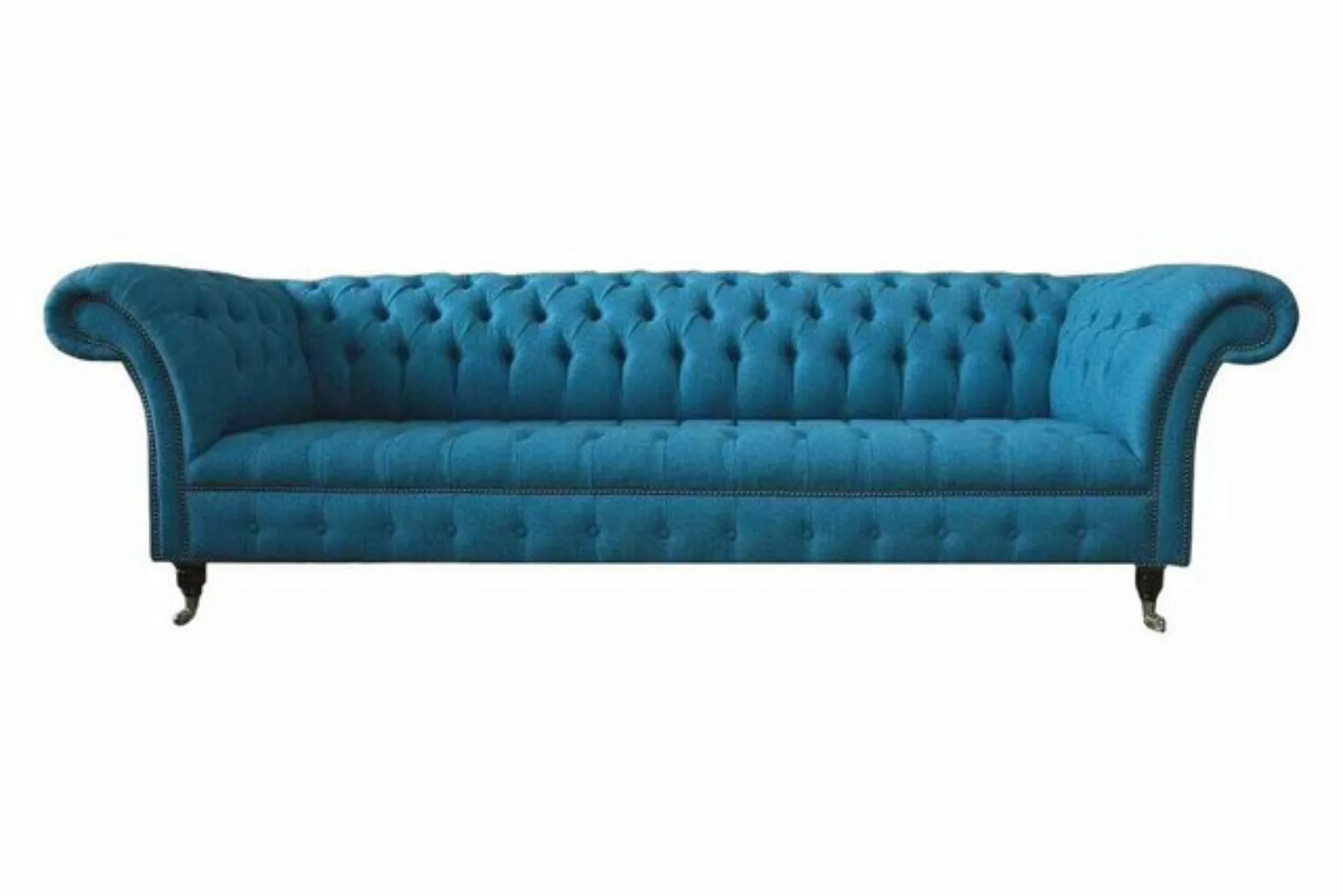 JVmoebel Sofa Chesterfield Polster Sofas Design Textil Sofa 4 Sitzer Sofa L günstig online kaufen