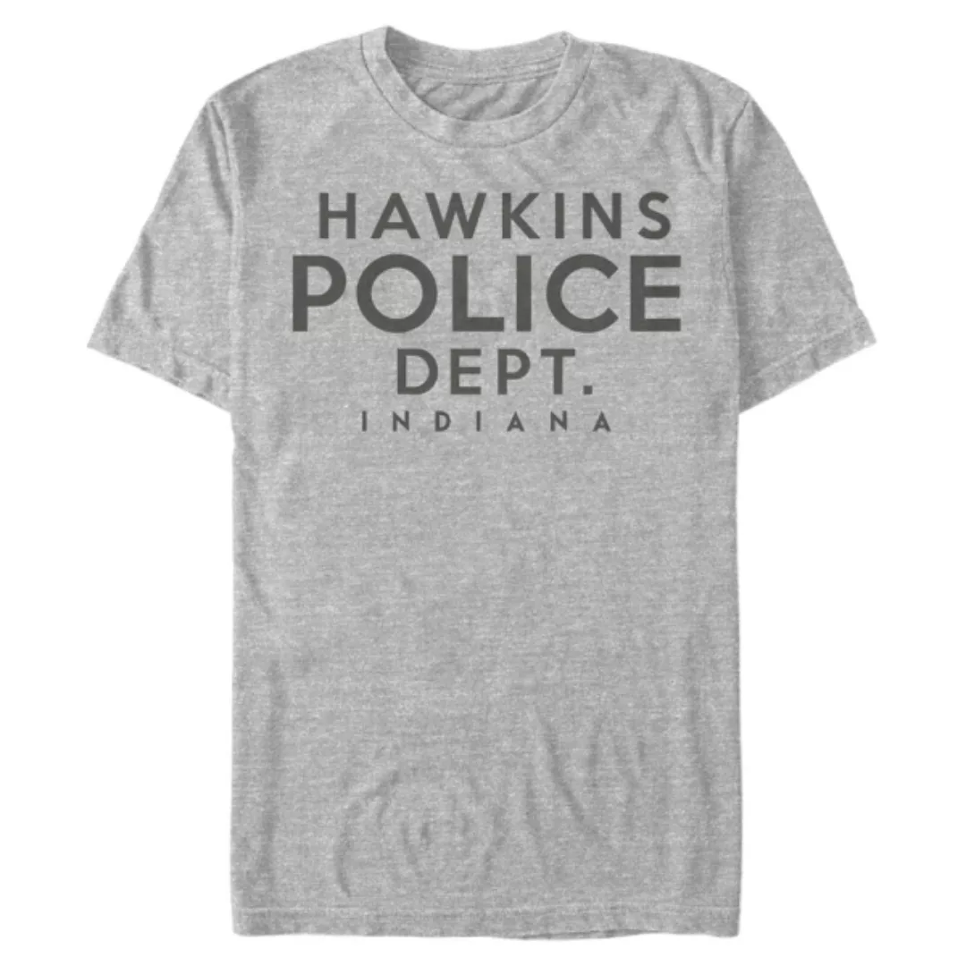 Netflix - Stranger Things - Hawkins Police Department - Männer T-Shirt günstig online kaufen