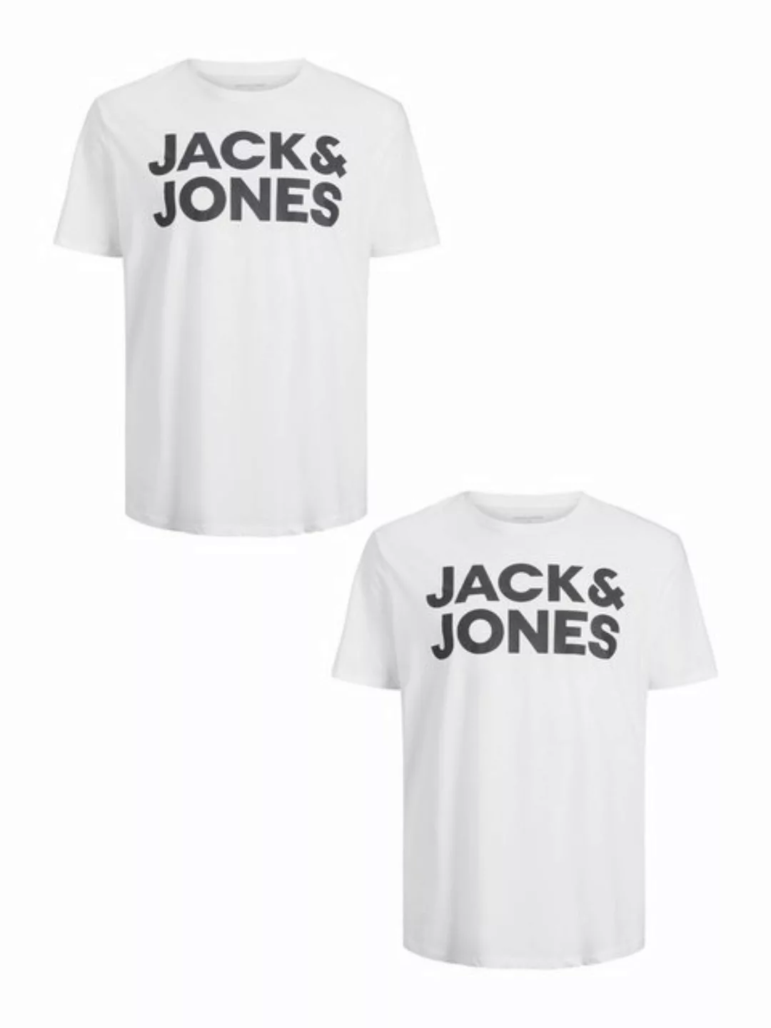 Jack & Jones T-Shirt 2er-Set Plus Size T-Shirt Logo (2-tlg) JJECORP LOGO TE günstig online kaufen