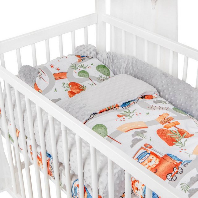 Babyhafen Babybett ANIMALS Kinderbett 60x120 Matratze Komplettbett Minky Be günstig online kaufen