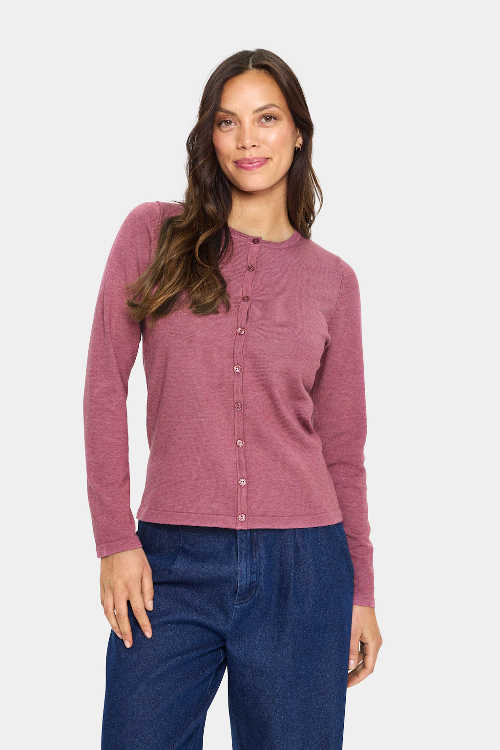 Saint Tropez Strickjacke "A8661, MilaSZ R-Neck Cardigan" günstig online kaufen