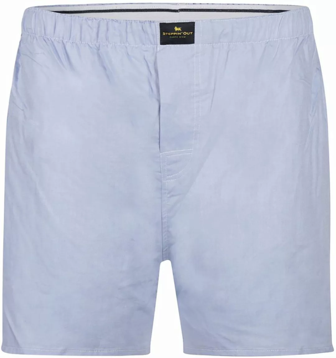 Steppin' Out Boxershort Oxford Hellblau - Größe L günstig online kaufen