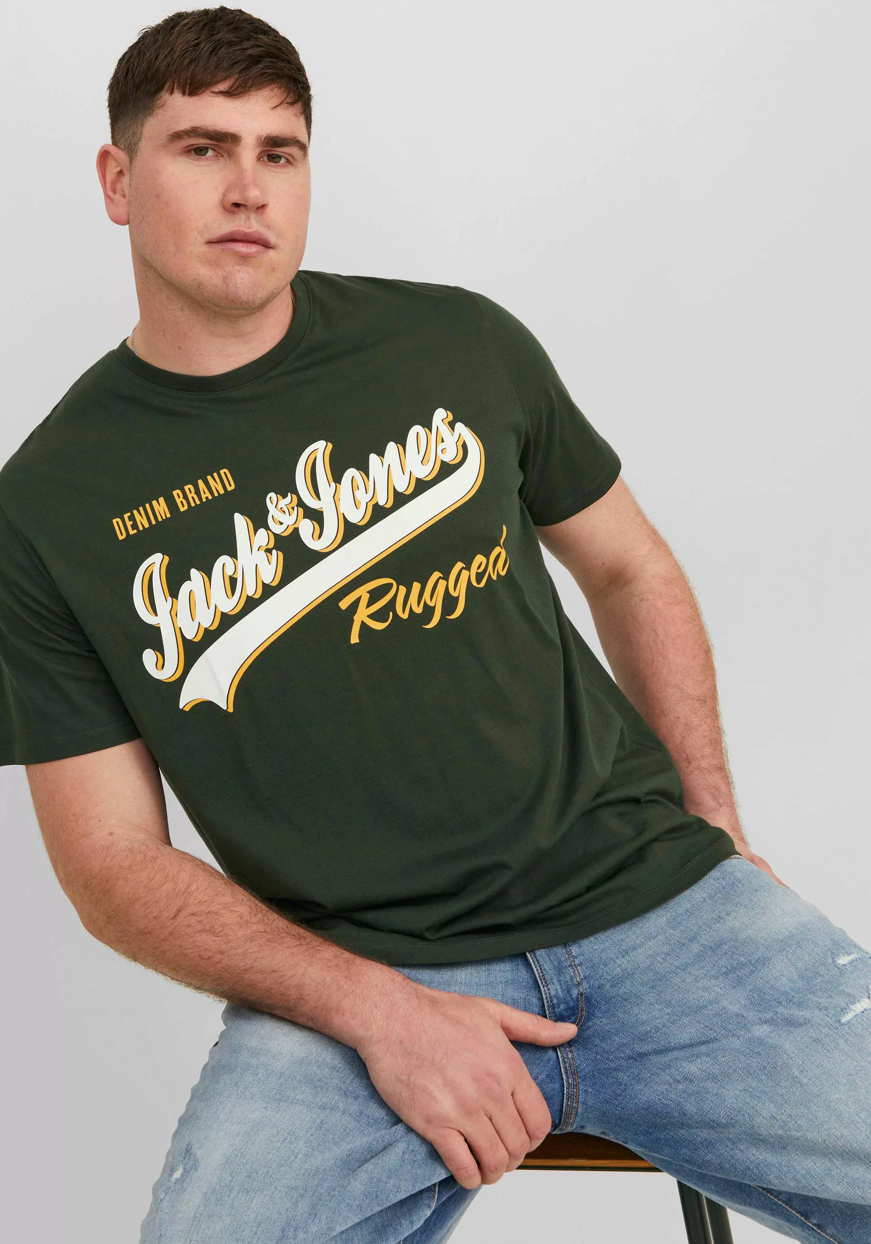 Jack & Jones Print-Shirt XXL T-Shirt von Jack&Jones in großen Größen, navy günstig online kaufen