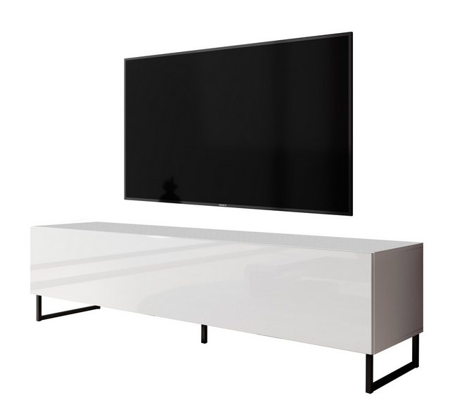 Furnix TV-Schrank Zalvo TV Lowboard Kommode 160 cm breit mit Metallfüßen 3 günstig online kaufen