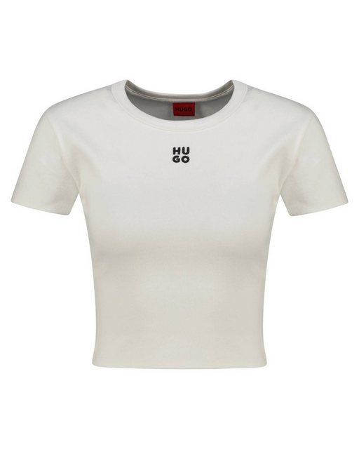 HUGO T-Shirt Damen Cropped T-Shirt DELANOR Slim Fit (1-tlg) günstig online kaufen